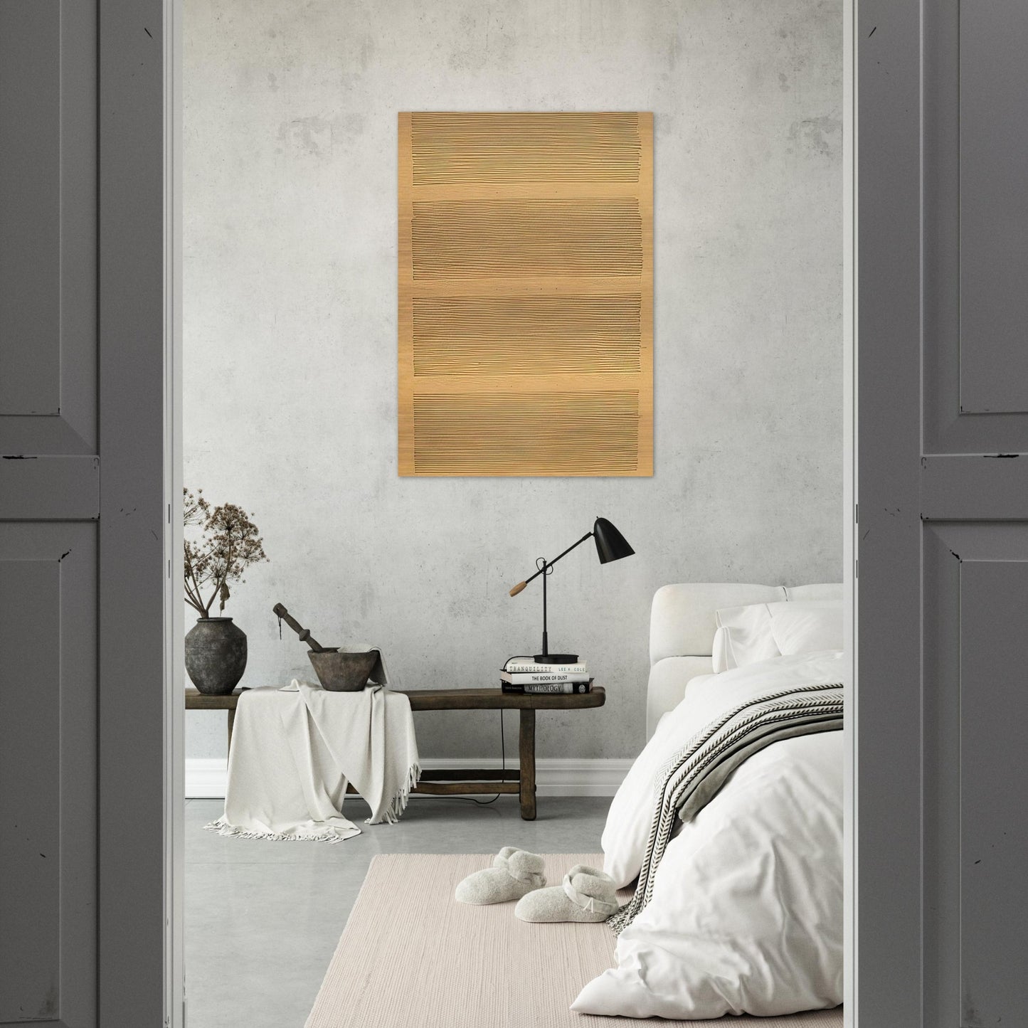 Morning Star - Agnes Martin Brushed Aluminum Print - 70x100 cm / 28x40 inches | Agnes Martin Aluminum Print | Agnes Martin Prints