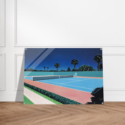 Tennis Court - Hiroshi Nagai Acrylic Print - 70x100 cm / 28x40″ inches
