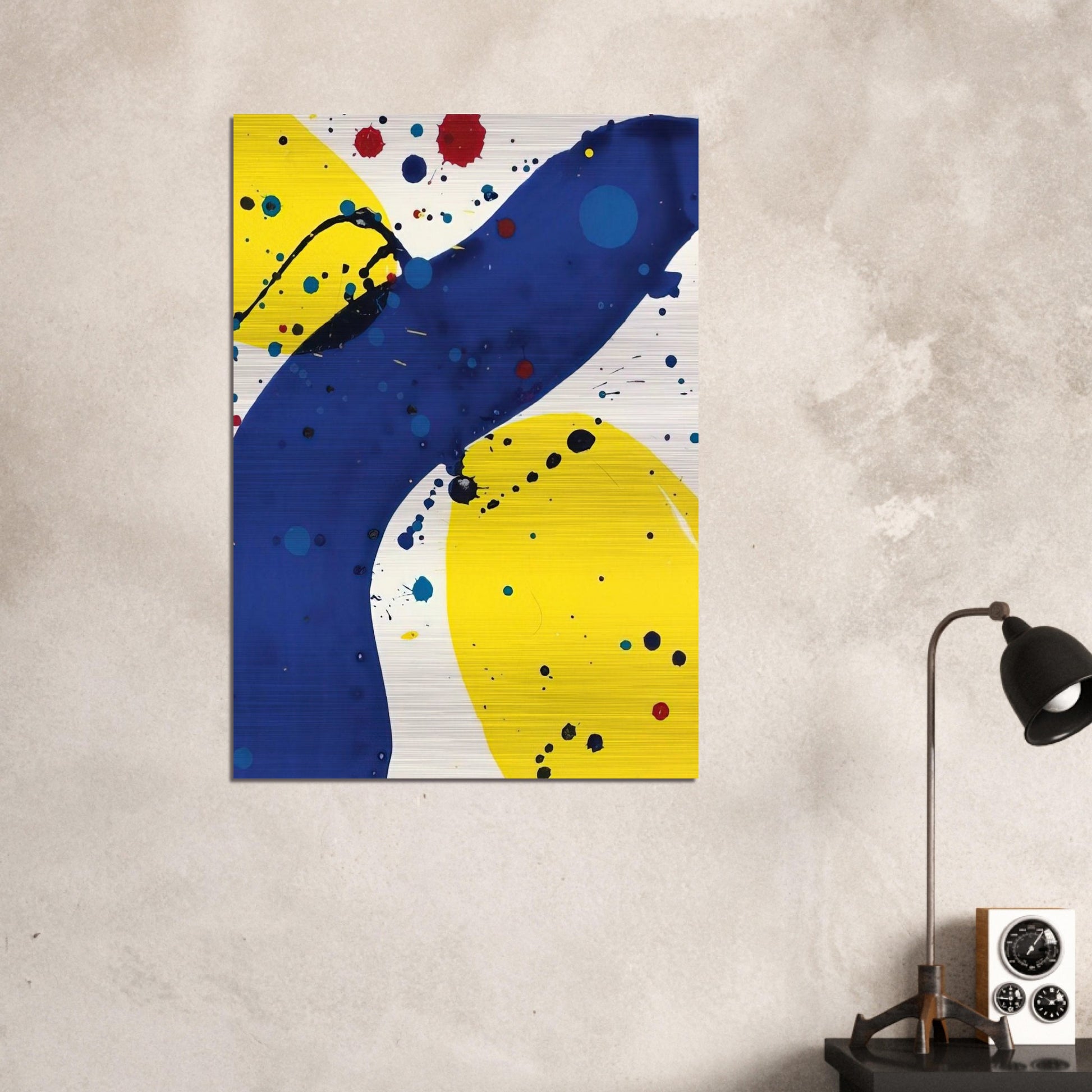 Untitled  from Pasadena Box  - Sam Francis Brushed Aluminum Print - 70x100 cm / 28x40 inches | Sam Francis Aluminum Print | Sam Francis Prints