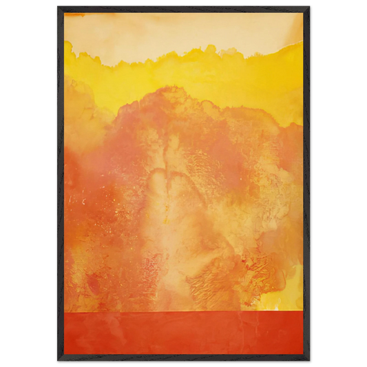 Pathfinder - 1970 - Ronnie Landfield 70x100 cm / 28x40 inches Framed Art Print – Black Wooden Frame