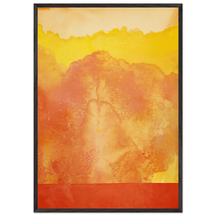 Pathfinder - 1970 - Ronnie Landfield 70x100 cm / 28x40 inches Framed Art Print – Black Wooden Frame