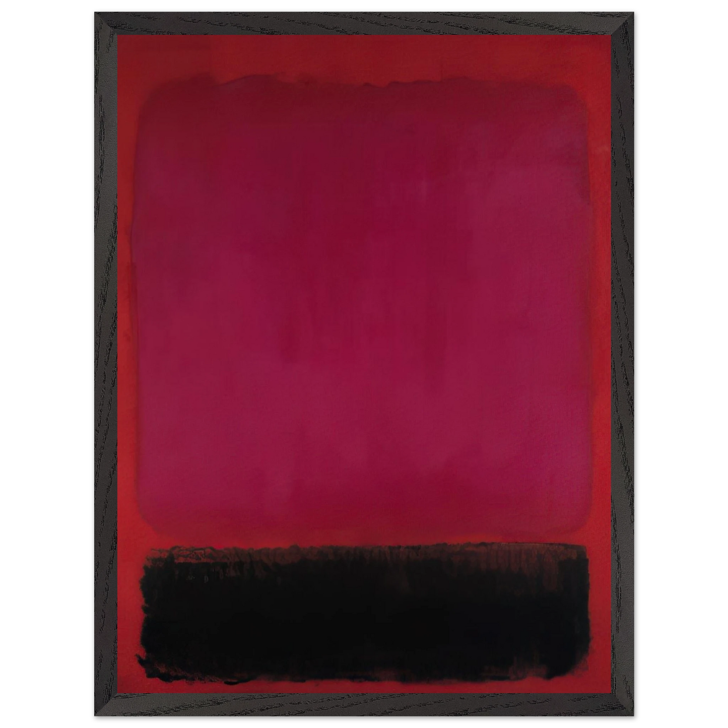 Mark Rothko - Untitled - 1967 Wall Art - 30x40 cm / 12x16 inches - Premium Wooden Framed Poster With Fine Art Paper-canvas - Black frame