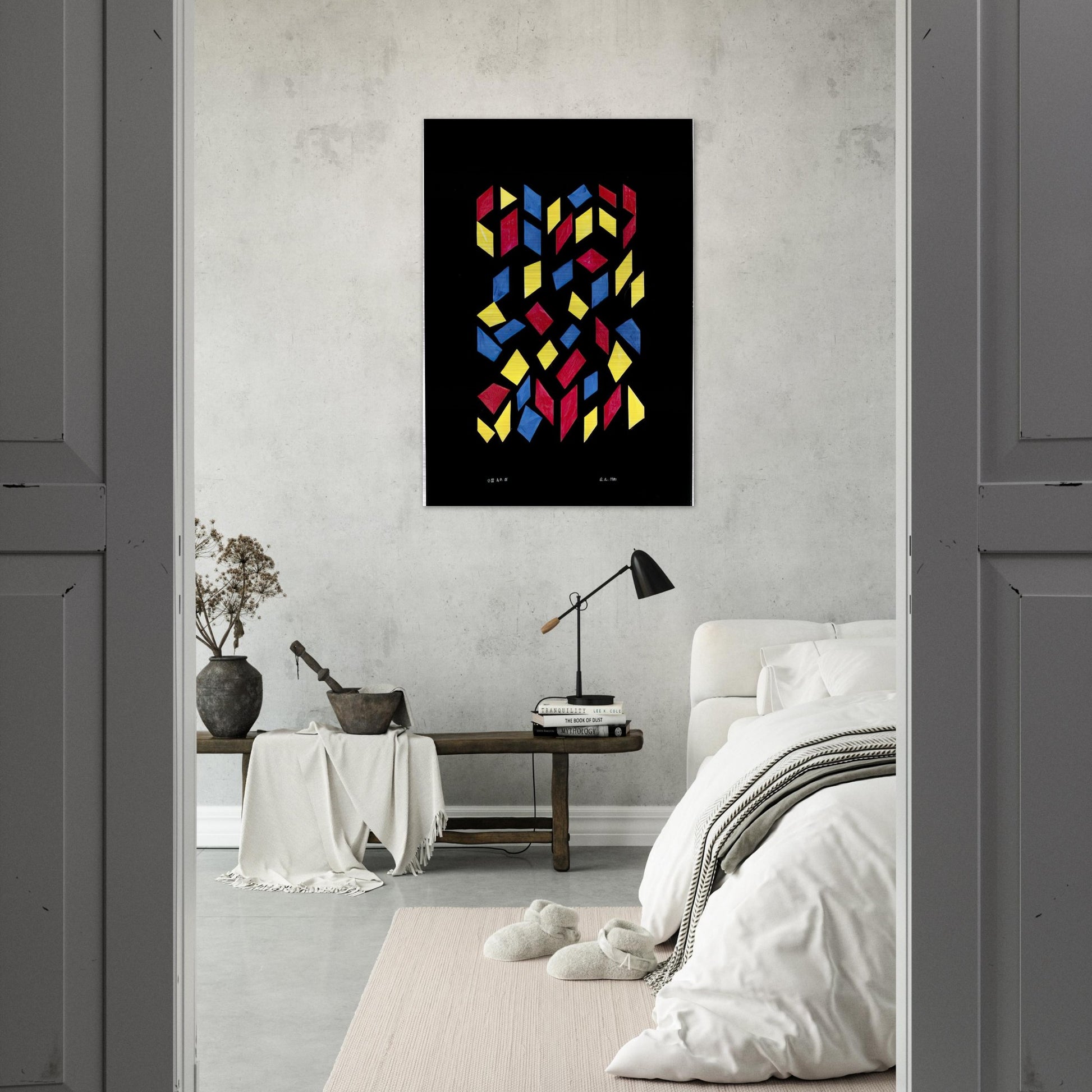 ORCHESTRA III 1980 - Anni Albers Brushed Aluminum Print - 70x100 cm / 28x40 inches | Anni Albers Aluminum Print | Anni Albers Prints