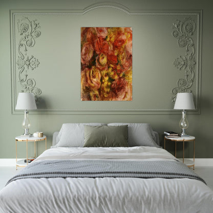 Study of Flowers - Pierre-Auguste Renoir Brushed Aluminum Print - 70x100 cm / 28x40 inches | Pierre-Auguste Renoir Aluminum Print | Pierre-Auguste Renoir Prints