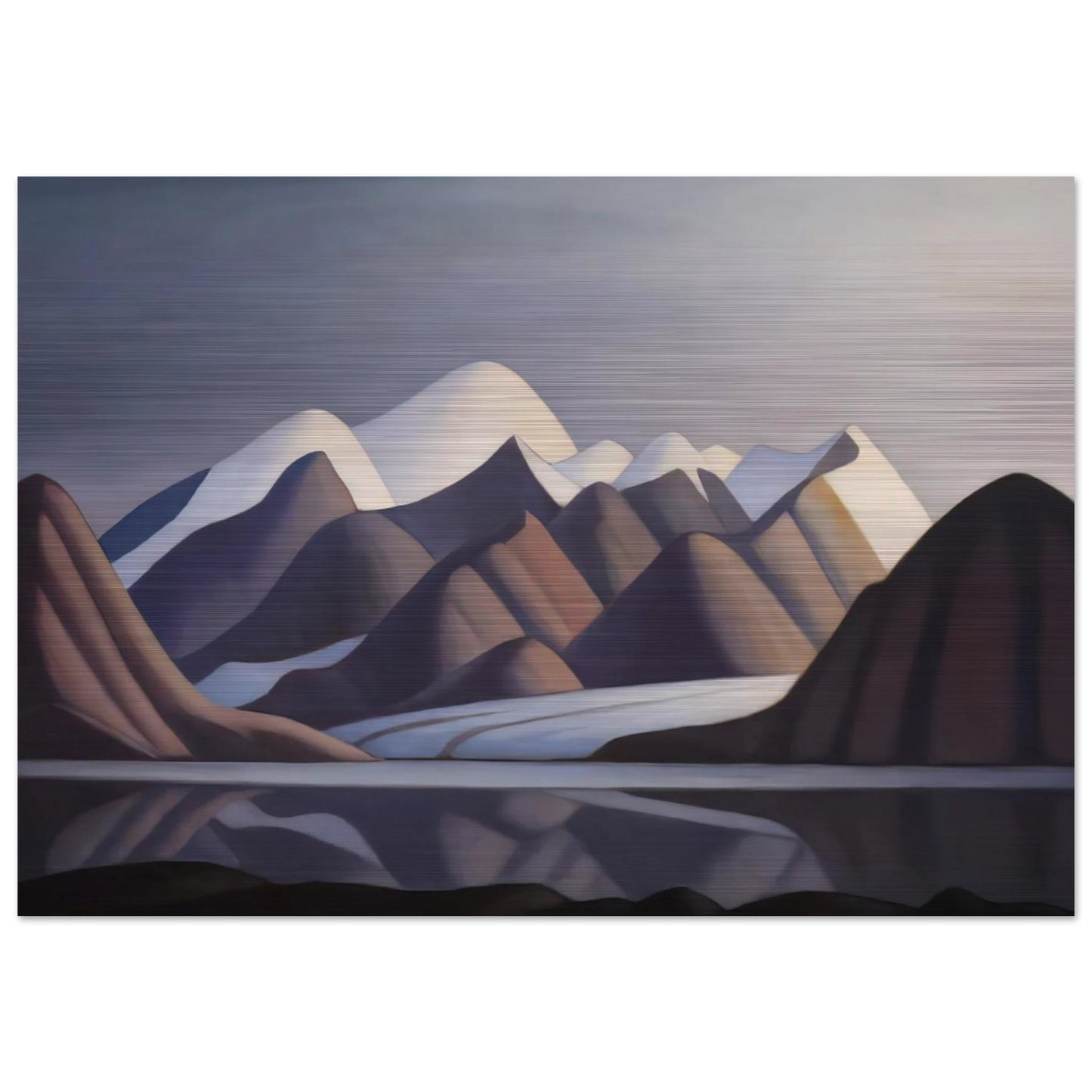 Mount Thule, Bylot Island - 1930 - Lawren Harris Brushed Aluminum Print - 70x100 cm / 28x40 inches | Lawren Harris Aluminum Print | Lawren Harris Prints