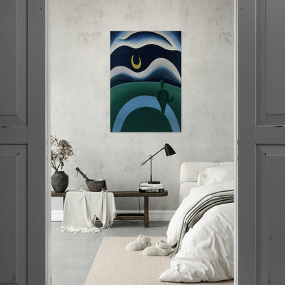 The Moon - Tarsila do Amaral Brushed Aluminum Print - 70x100 cm / 28x40 inches | Tarsila do Amaral Aluminum Print | Tarsila do Amaral Prints