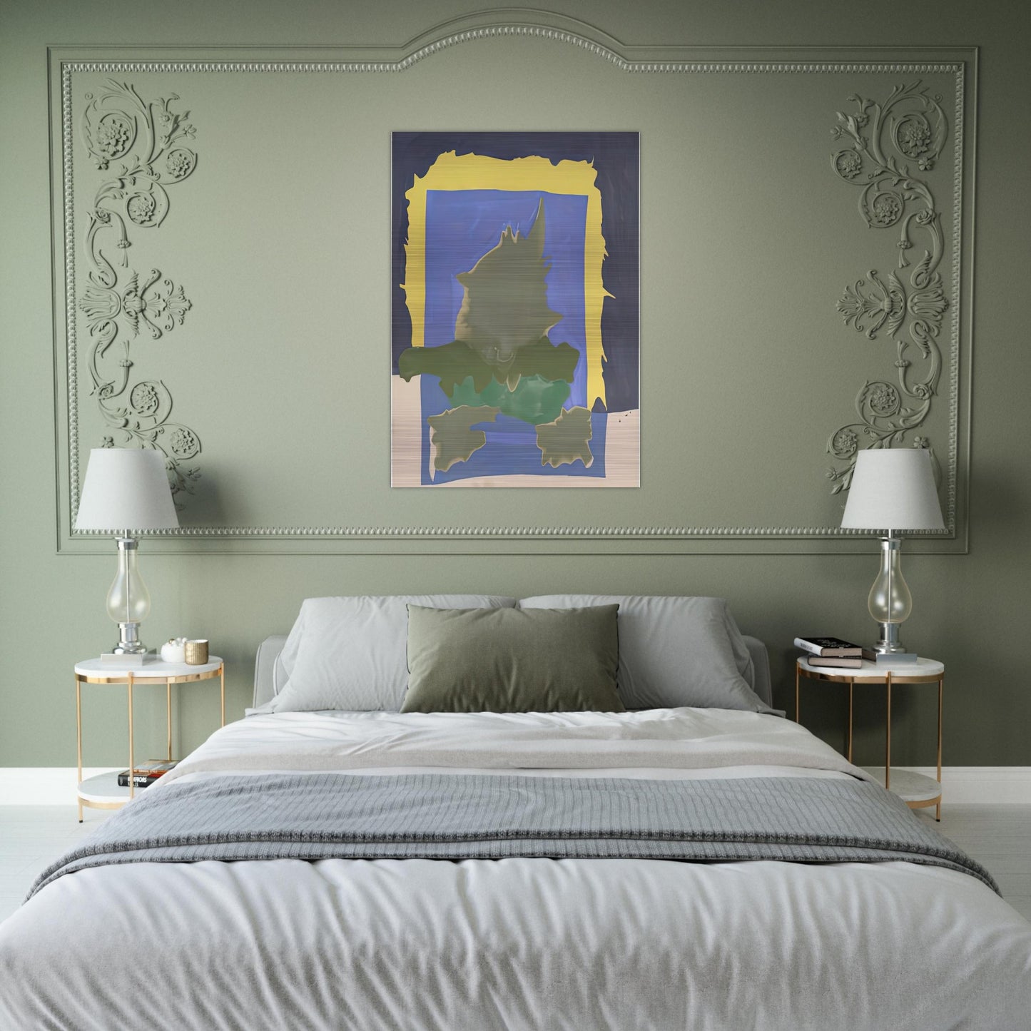 Interior Landscape, 1964- - Helen Frankenthaler Brushed Aluminum Print - 70x100 cm / 28x40 inches | Helen Frankenthaler Aluminum Print | Helen Frankenthaler Prints