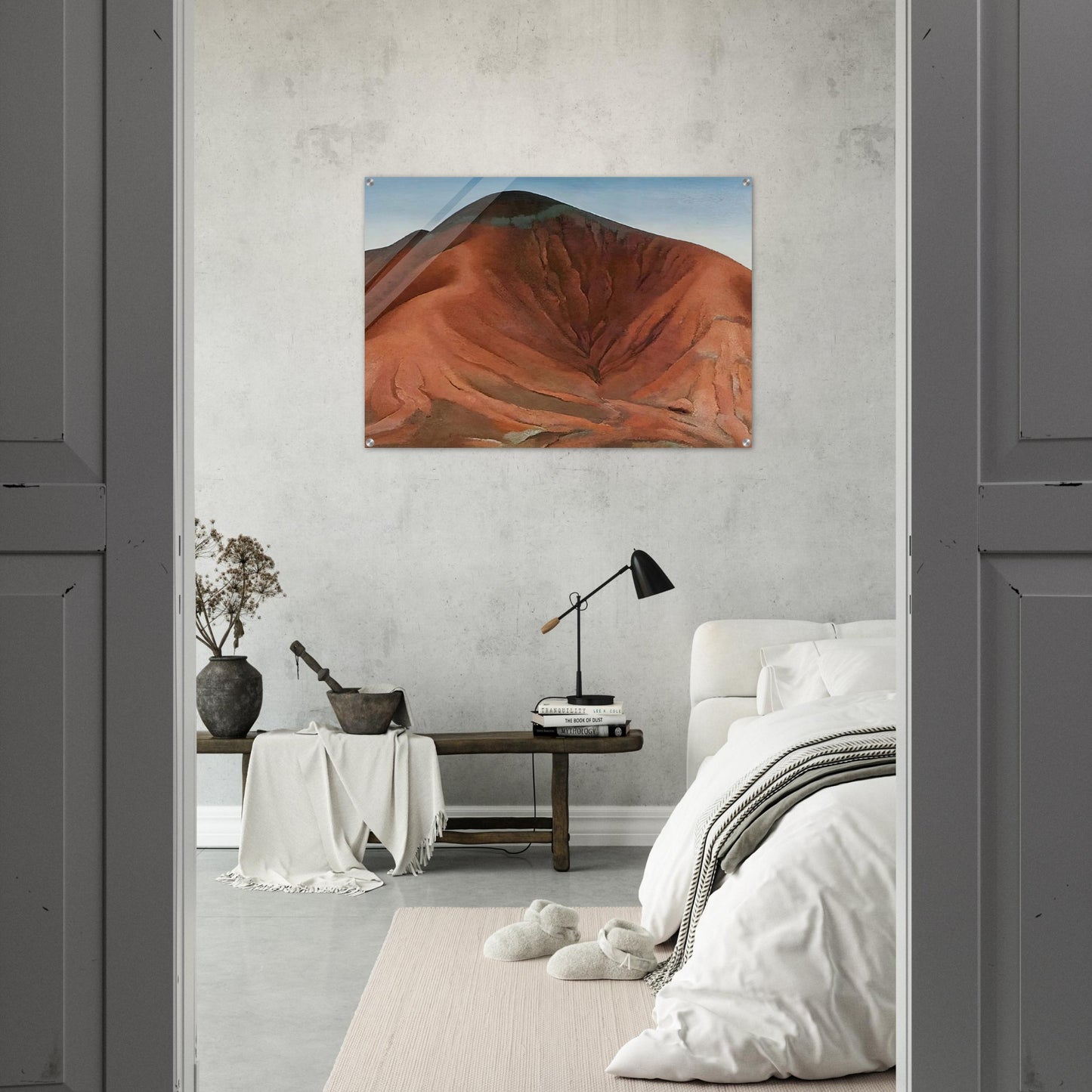 Small Purple Hills - Georgia O'Keeffe Acrylic Print - 70x100 cm / 28x40″ inches