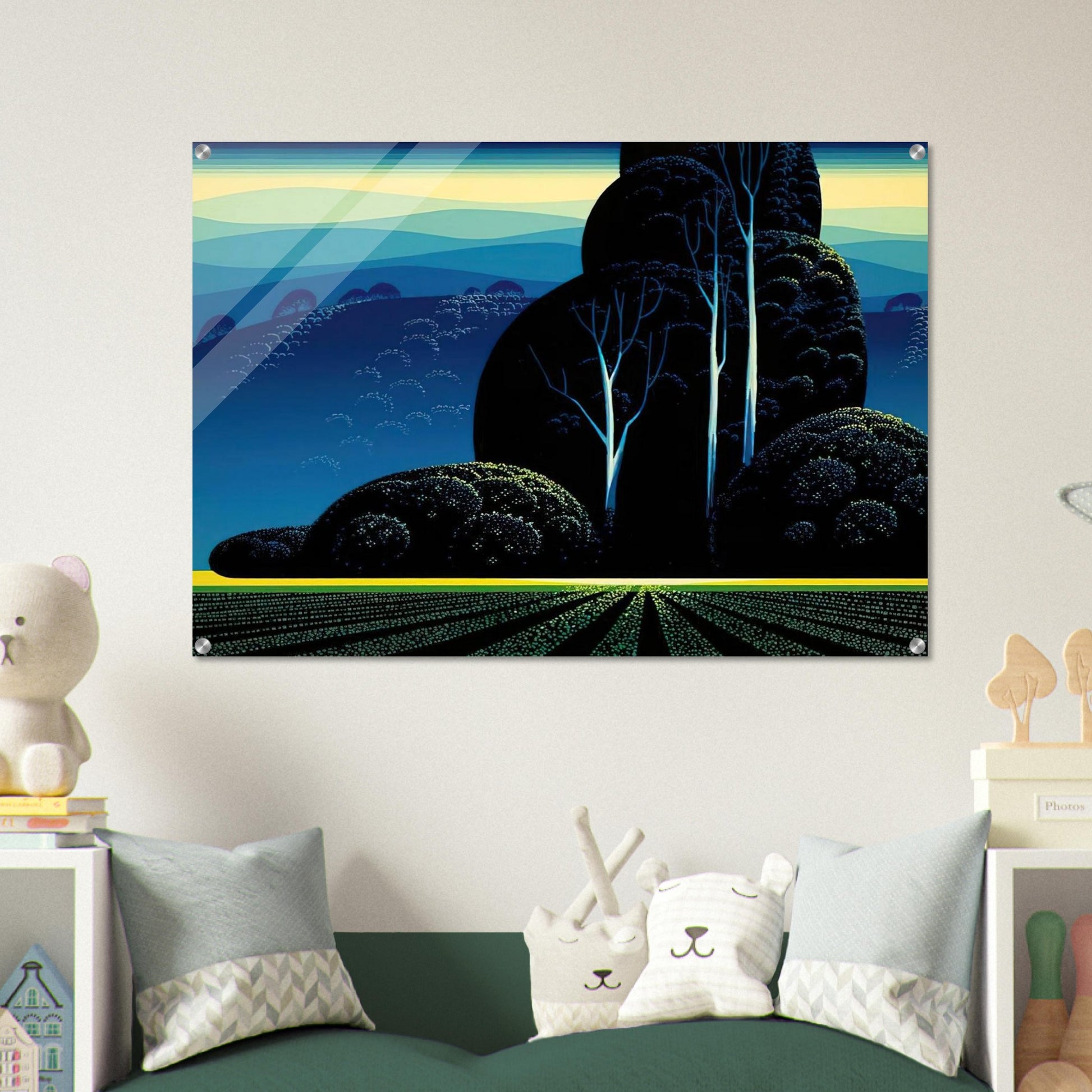 Even Tide - Eyvind Earle Acrylic Print - 70x100 cm / 28x40″ inches
