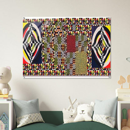 The Pythagorean Theorem - 1964 - Alfred Jensen Acrylic Print - 70x100 cm / 28x40″ inches