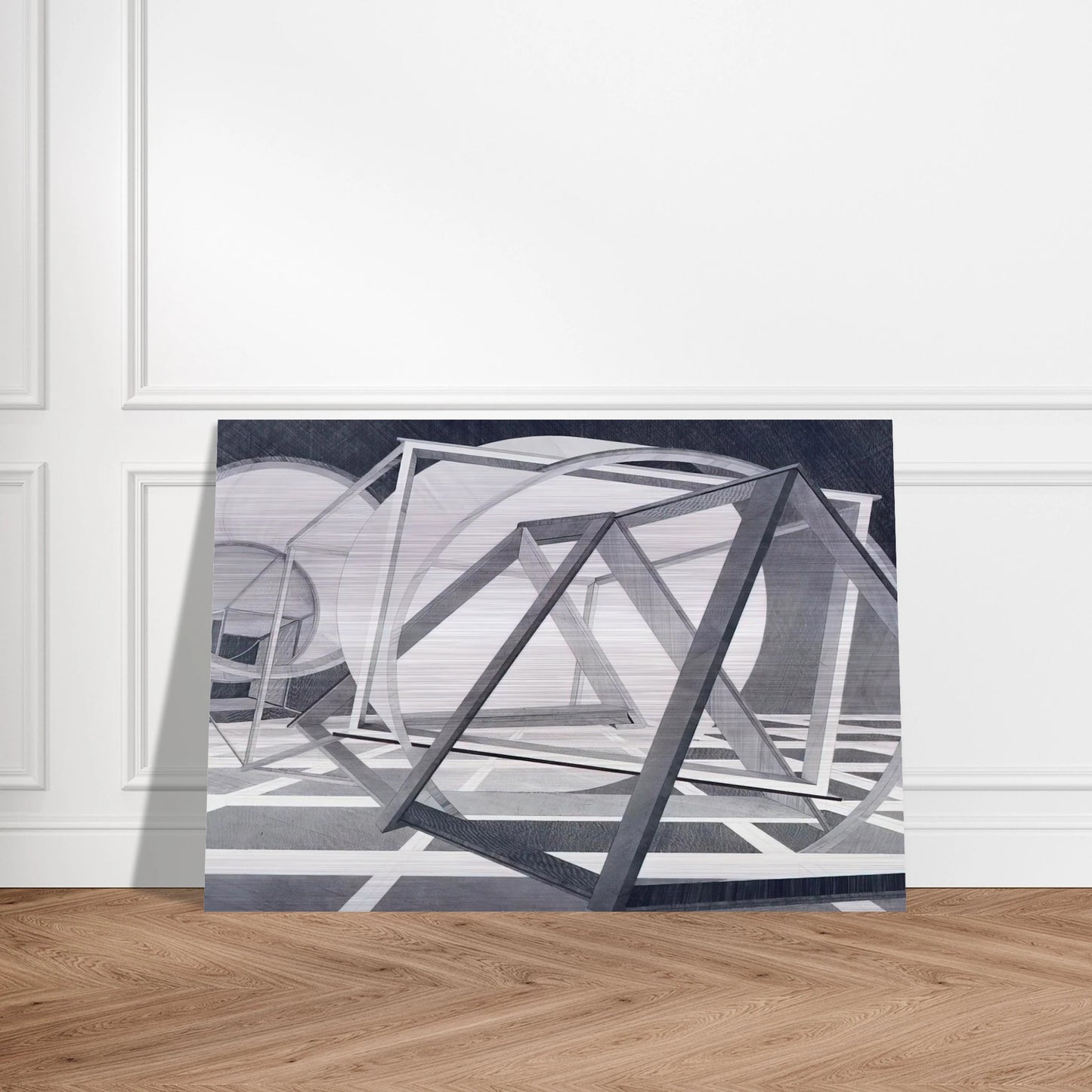 Straits of Malacca - Al Held Brushed Aluminum Print - 70x100 cm / 28x40 inches | Al Held Aluminum Print | Al Held Prints