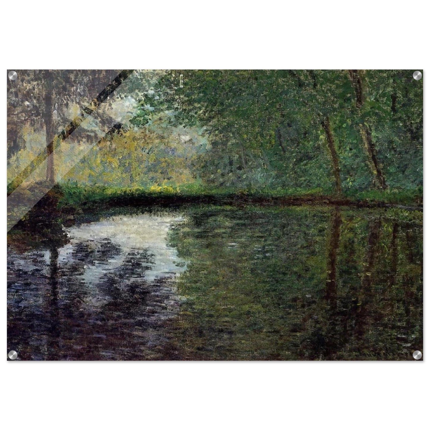 The Pond at Montgeron 2 - claude monet Acrylic Print - 70x100 cm / 28x40″ inches