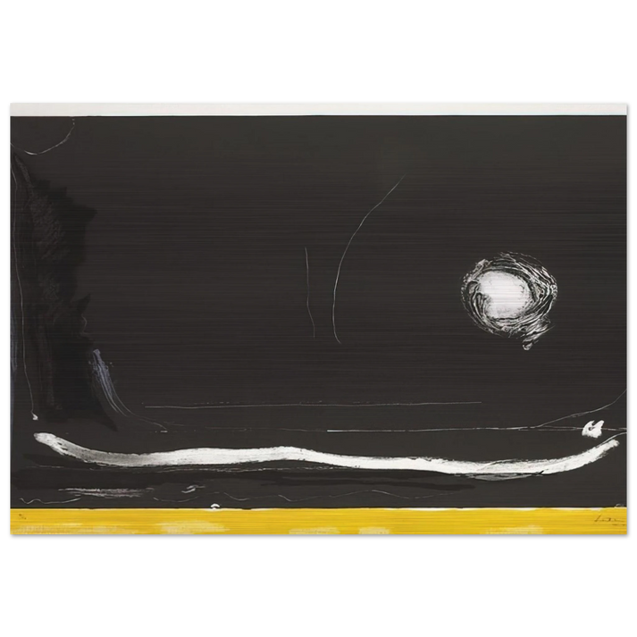 Yellow Jack - 1985 - Helen Frankenthaler Brushed Aluminum Print - 70x100 cm / 28x40 inches | Helen Frankenthaler Aluminum Print | Helen Frankenthaler Prints
