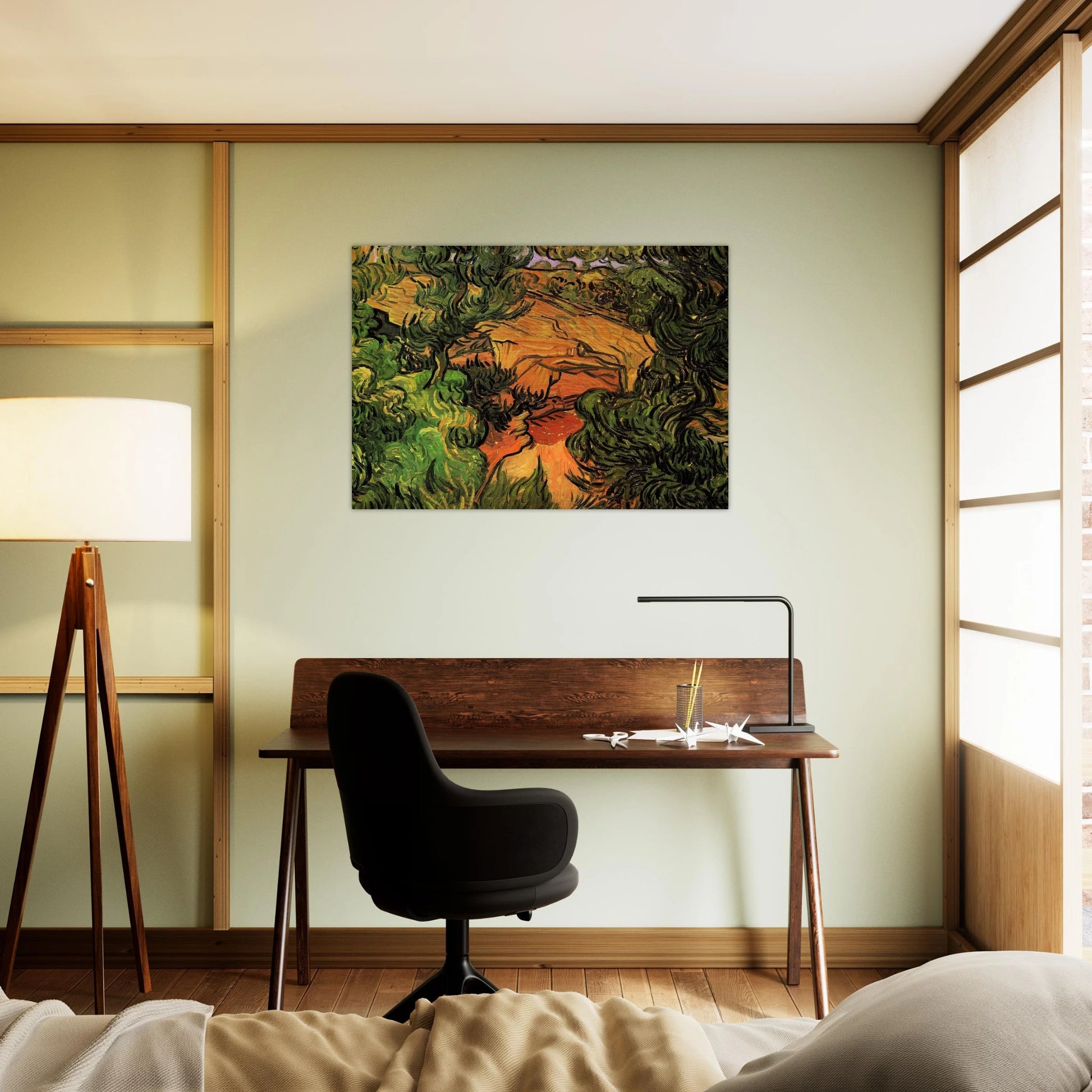 Entrance to a Quarry - Vincent van Gogh Brushed Aluminum Print - 70x100 cm / 28x40 inches | Vincent van Gogh Aluminum Print | Vincent van Gogh Prints