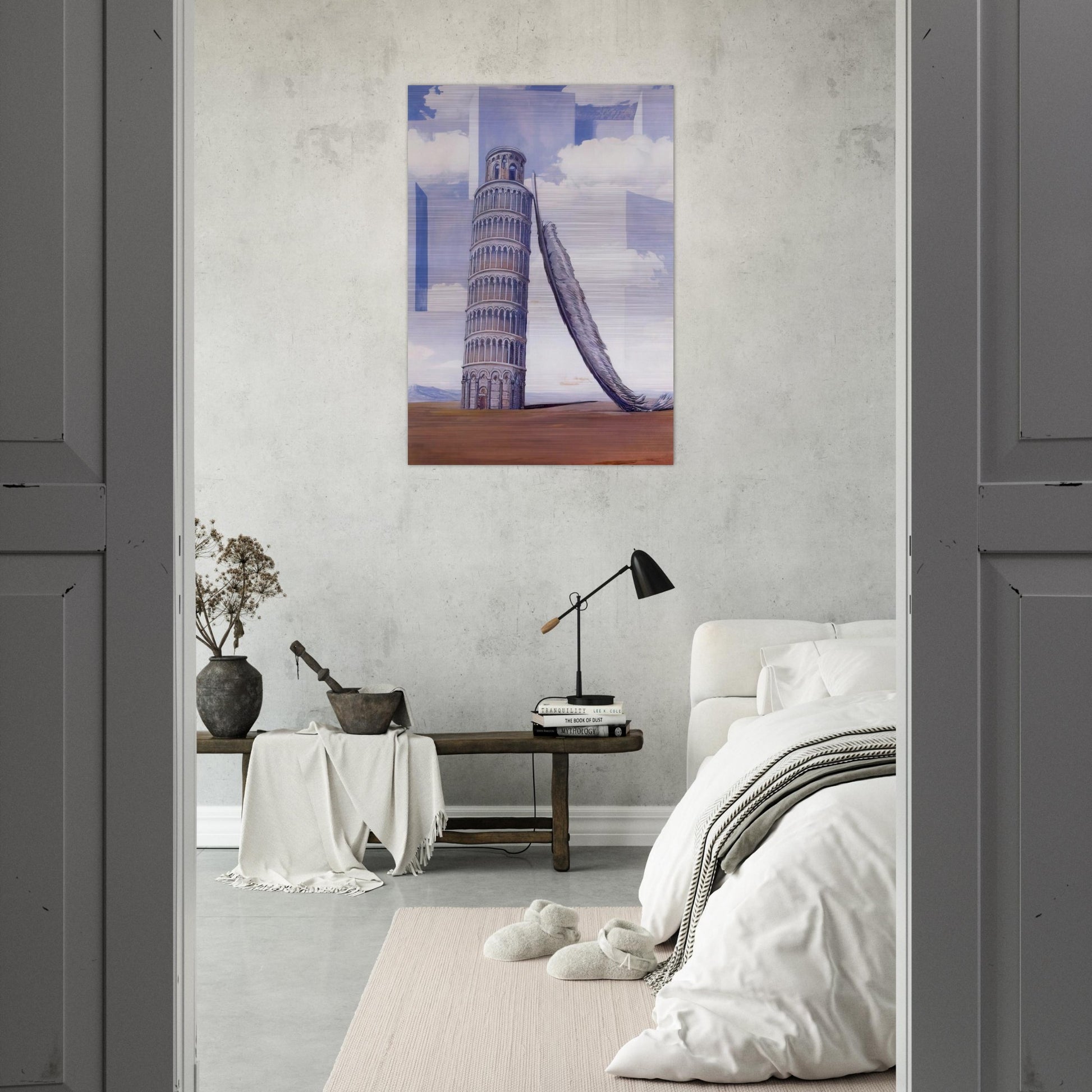 MEMORY OF A JOURNEY 1955 - Rene Magritte Brushed Aluminum Print - 70x100 cm / 28x40 inches | Rene Magritte Aluminum Print | Rene Magritte Prints
