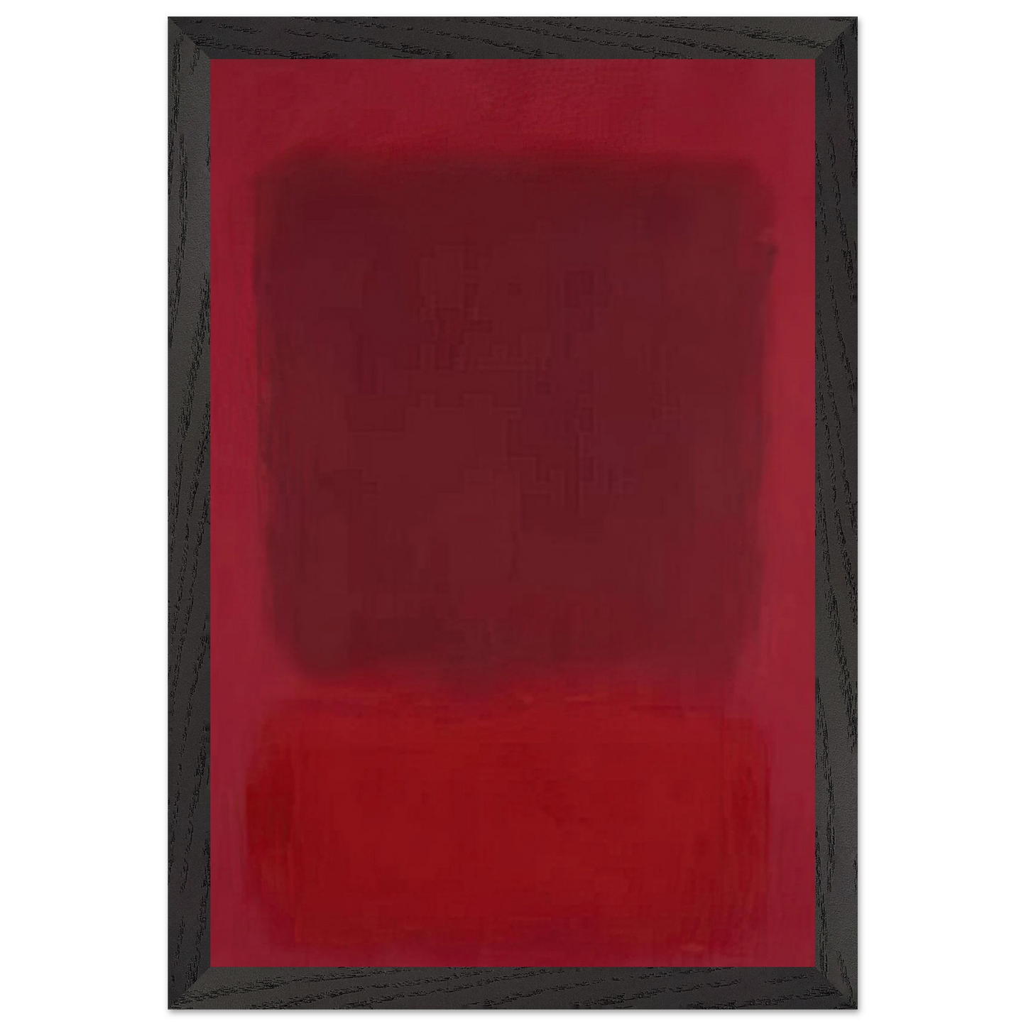 Mark Rothko - Red and Brown - 1957 Wall Art - 30x40 cm / 12x16 inches - Premium Wooden Framed Poster With Fine Art Paper - White frame