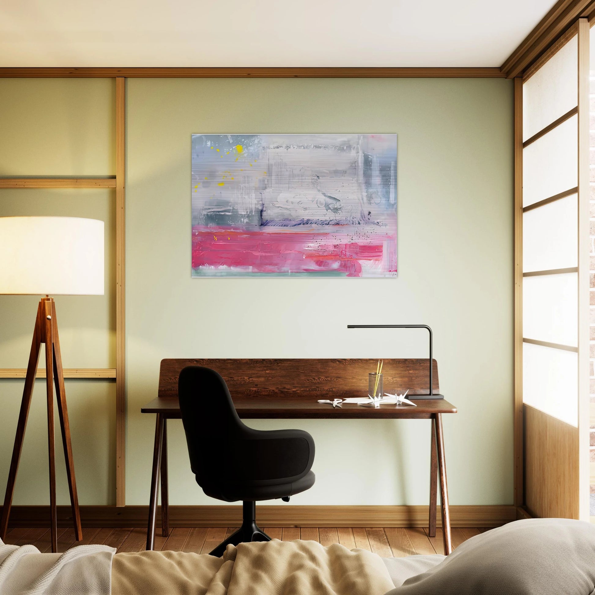 Hot Ice, 1990- - Helen Frankenthaler Brushed Aluminum Print - 70x100 cm / 28x40 inches | Helen Frankenthaler Aluminum Print | Helen Frankenthaler Prints