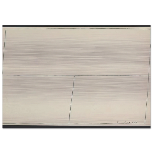 Twentieth Century Ikon Series 8.8.67 I - 1967 - Bob Law Brushed Aluminum Print - 70x100 cm / 28x40 inches | Bob Law Aluminum Print | Bob Law Prints