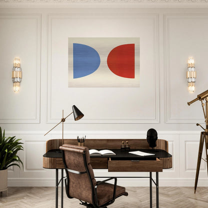 Blue and Orange - Ellsworth Kelly Brushed Aluminum Print - 70x100 cm / 28x40 inches | Ellsworth Kelly Aluminum Print | Ellsworth Kelly Prints