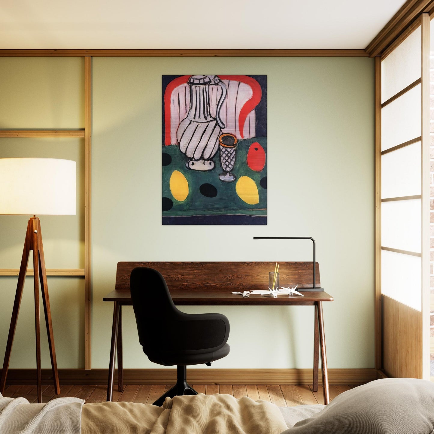 TIN PITCHER LEMON AND ARMCHAIR 1939 - Henri Matisse Brushed Aluminum Print - 70x100 cm / 28x40 inches | Henri Matisse Aluminum Print | Henri Matisse Prints