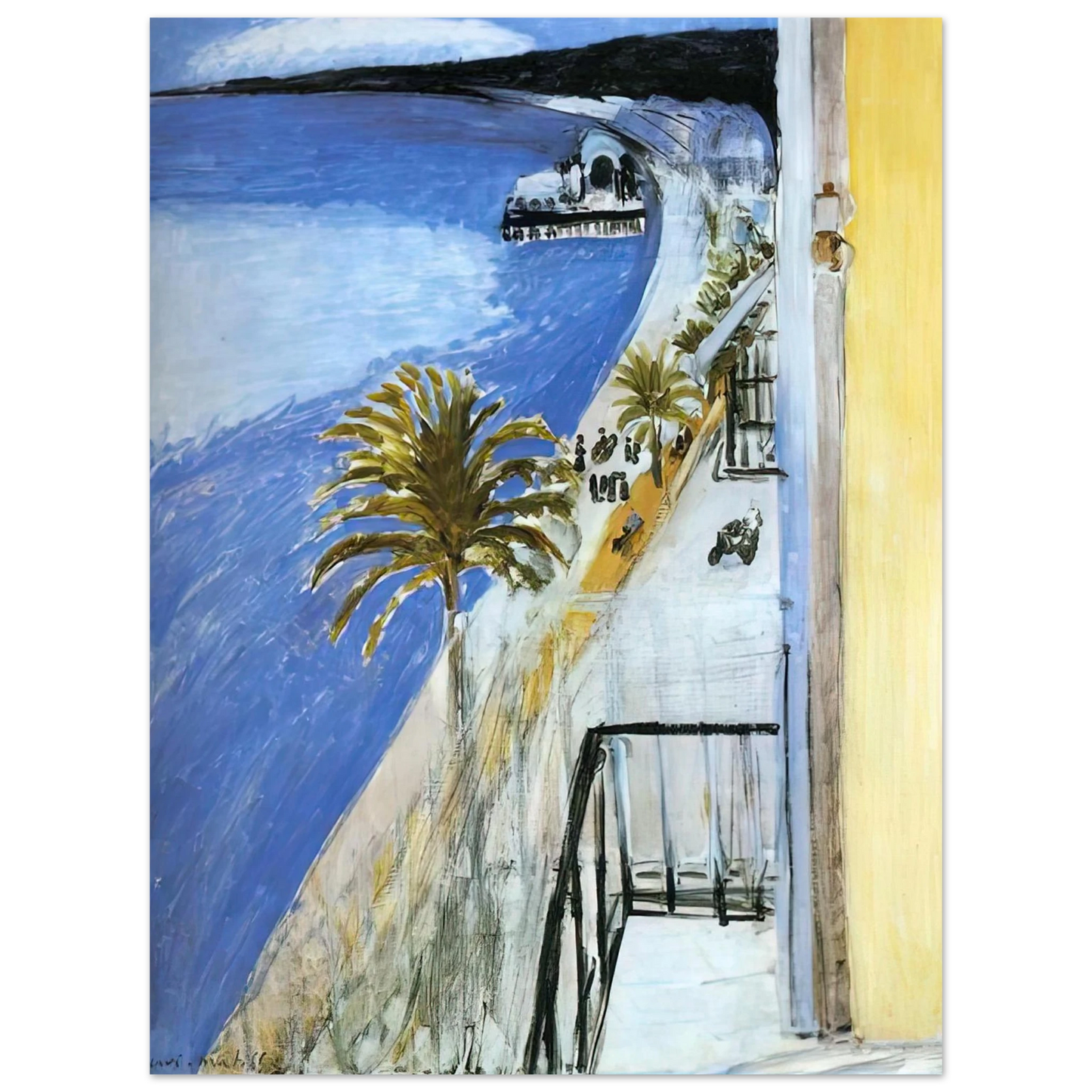 Henri Matisse - THE BAY OF NICE 1918  75x100 cm / 30x40inches Fine Art Poster