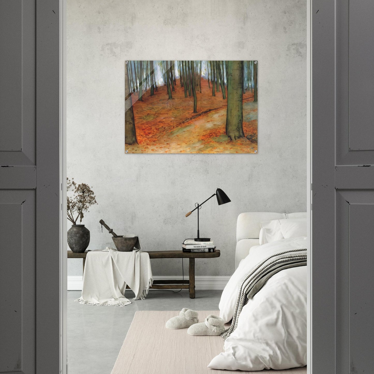 Wood with Beech Trees - Piet Mondrian Acrylic Print - 70x100 cm / 28x40″ inches