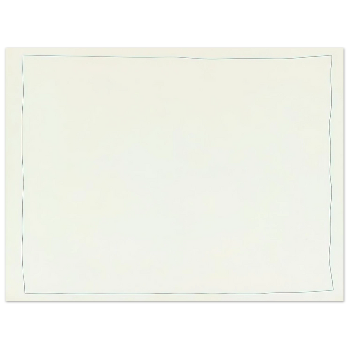 Robert Ryman - Bent Line Drawing - Minimalism  75x100 cm / 30x40inches Fine Art Poster
