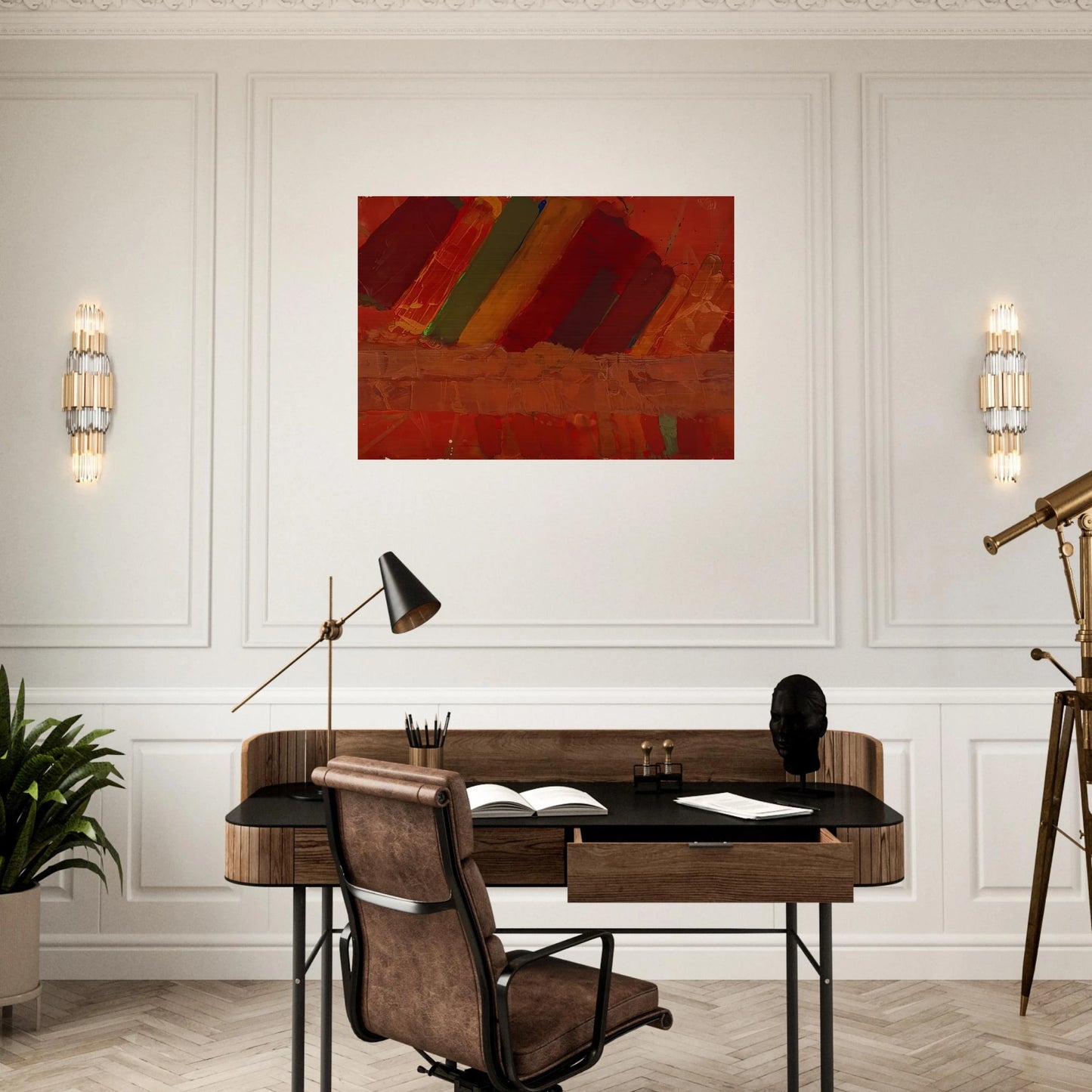 Seneca - 1979 - Albert Irvin Brushed Aluminum Print - 70x100 cm / 28x40 inches | Albert Irvin Aluminum Print | Albert Irvin Prints