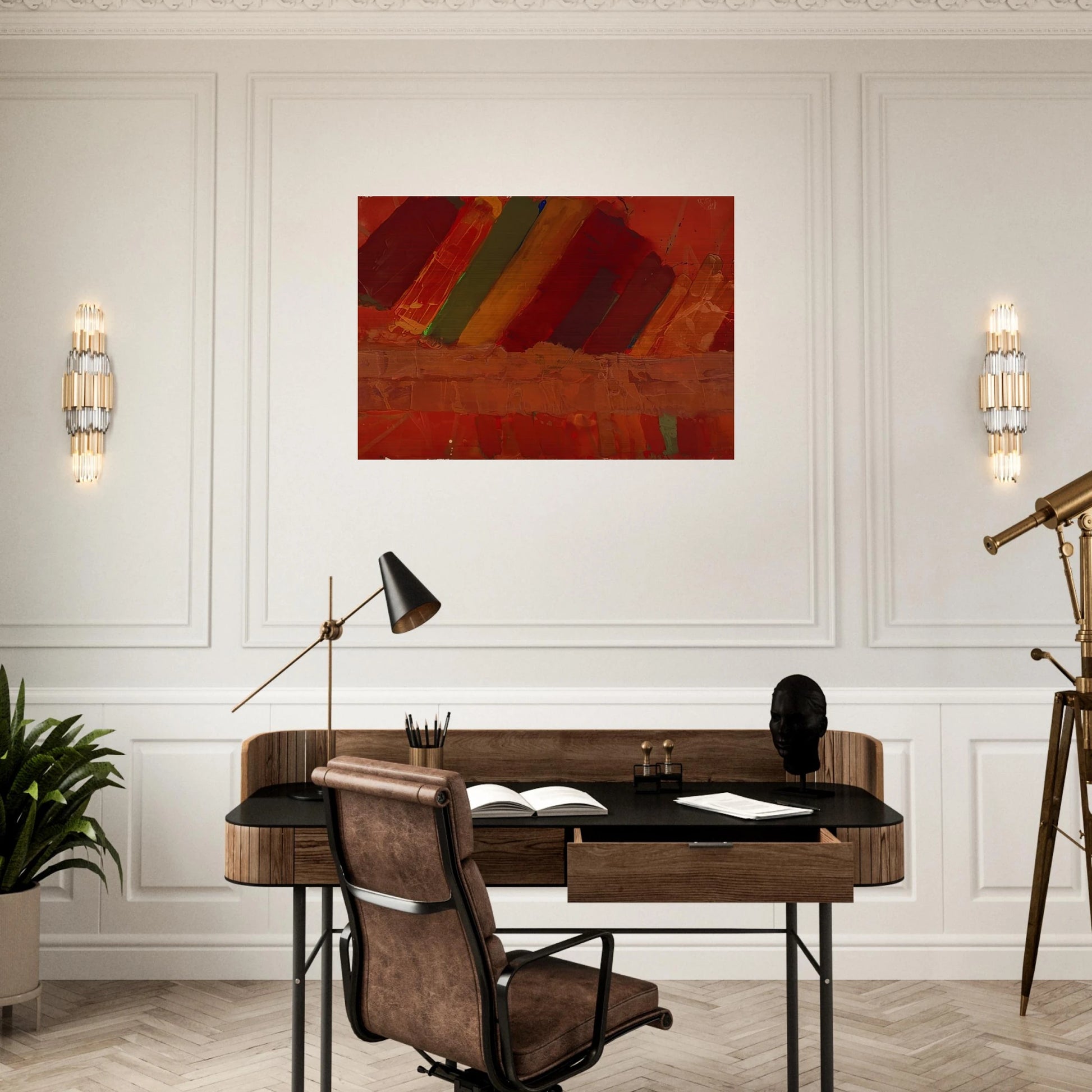 Seneca - 1979 - Albert Irvin Brushed Aluminum Print - 70x100 cm / 28x40 inches | Albert Irvin Aluminum Print | Albert Irvin Prints