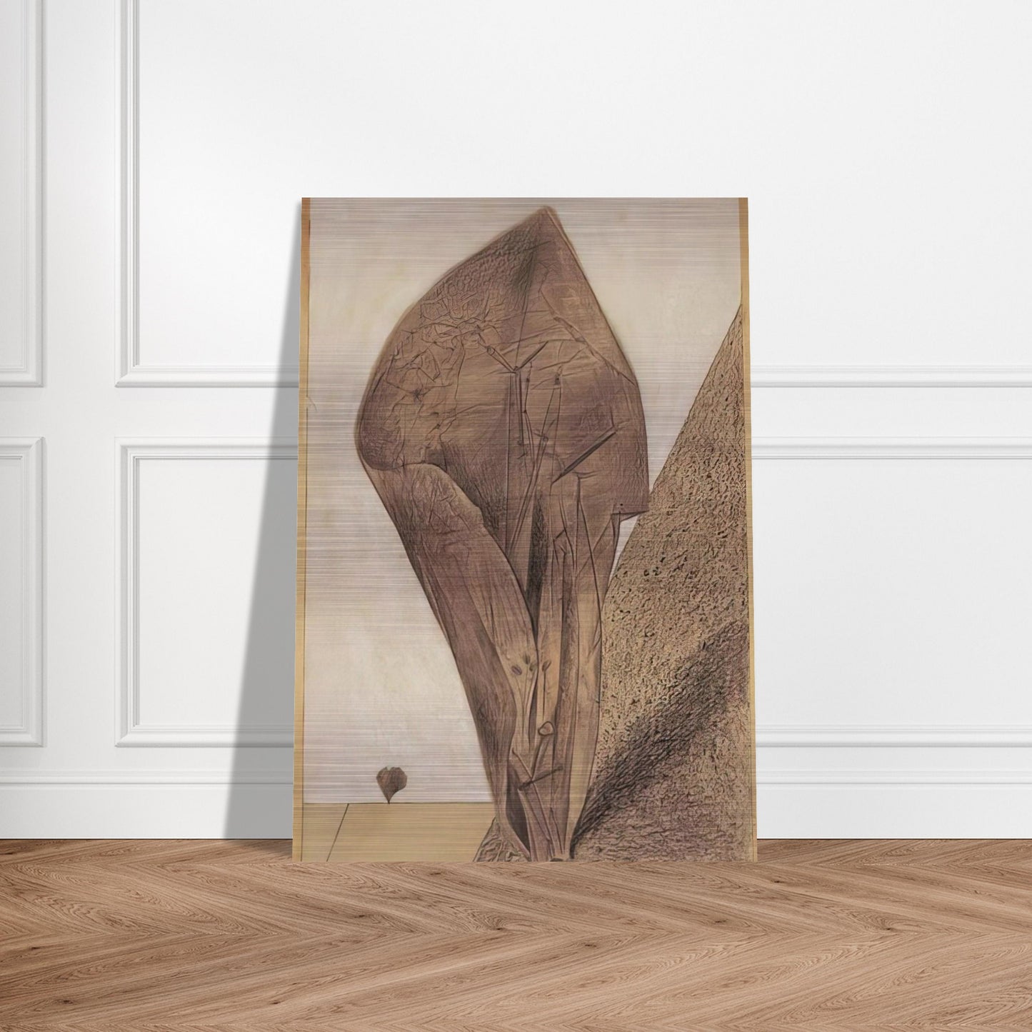 She keeps her secret - Max Ernst Brushed Aluminum Print - 70x100 cm / 28x40 inches | Max Ernst Aluminum Print | Max Ernst Prints