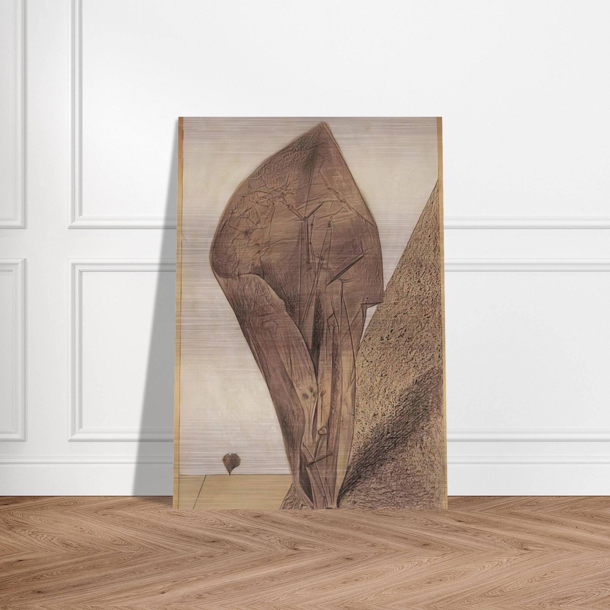 She keeps her secret - Max Ernst Brushed Aluminum Print - 70x100 cm / 28x40 inches | Max Ernst Aluminum Print | Max Ernst Prints