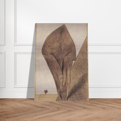 She keeps her secret - Max Ernst Brushed Aluminum Print - 70x100 cm / 28x40 inches | Max Ernst Aluminum Print | Max Ernst Prints