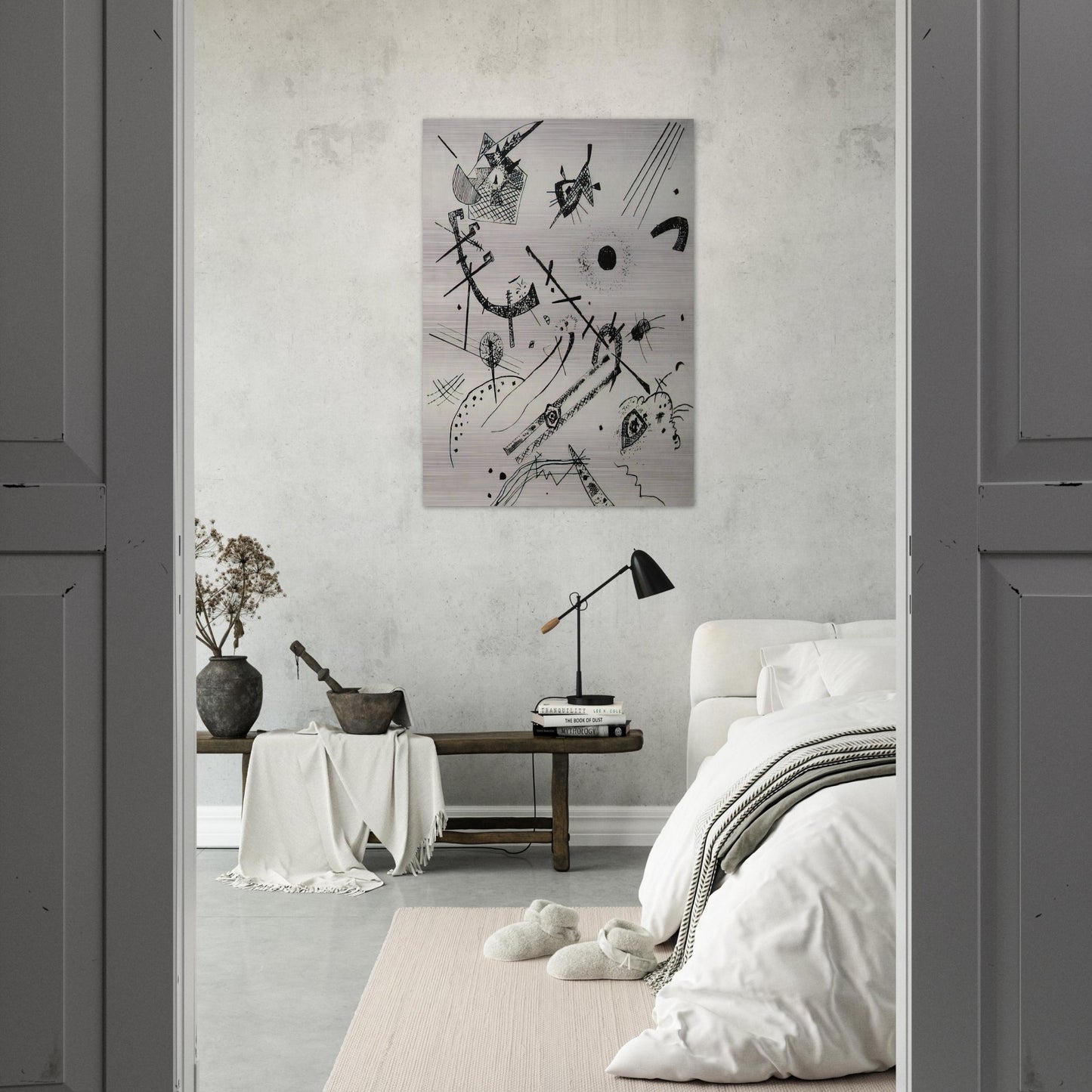 SMALL WORLDS XI 1922 - Wassily Kandinsky Brushed Aluminum Print - 70x100 cm / 28x40 inches | Wassily Kandinsky Aluminum Print | Wassily Kandinsky Prints