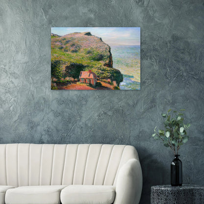 The Custom`s House - claude monet Brushed Aluminum Print - 70x100 cm / 28x40 inches | claude monet Aluminum Print | claude monet Prints