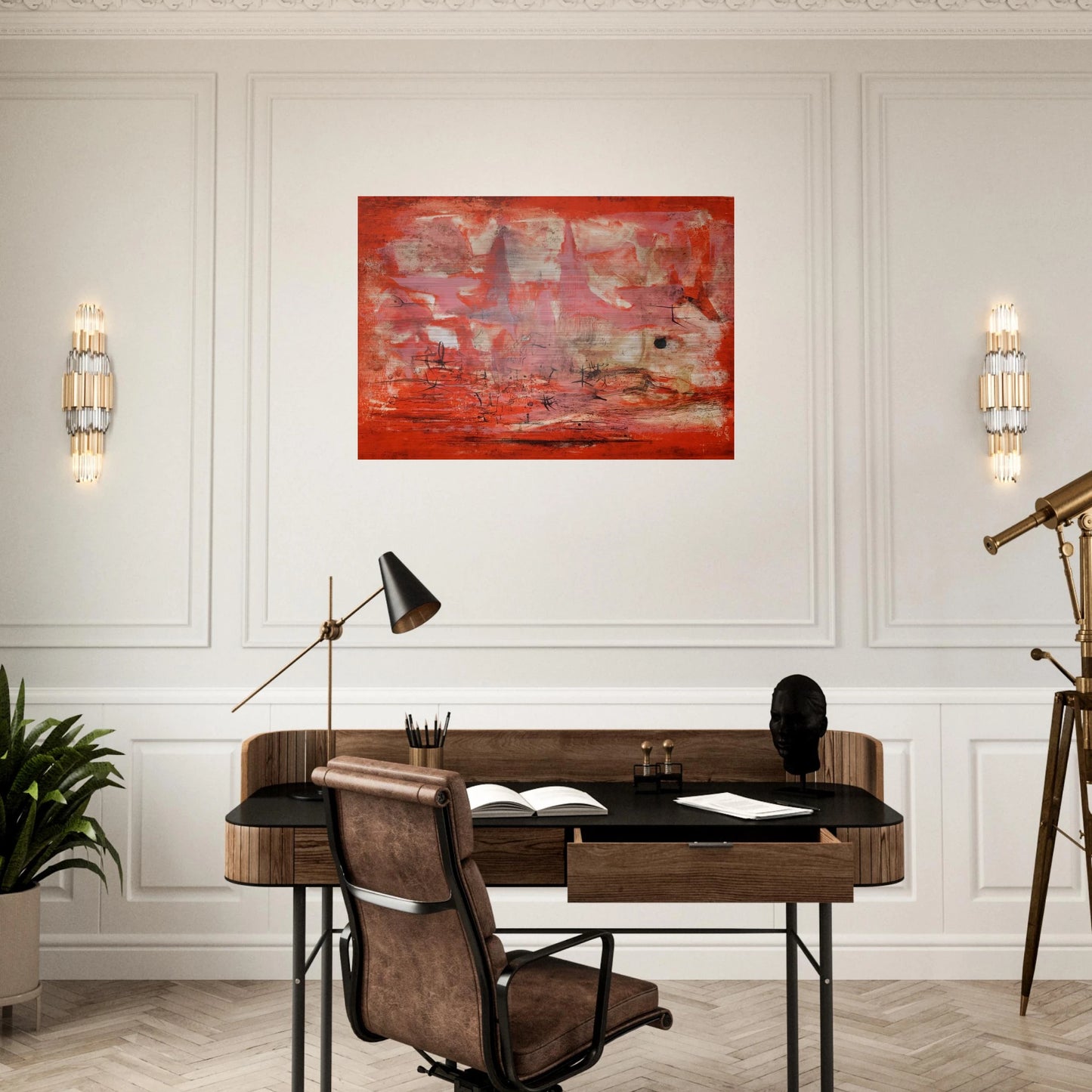 EMBRASEMENT 1954 - Zao Wou-Ki Brushed Aluminum Print - 70x100 cm / 28x40 inches | Zao Wou-Ki Aluminum Print | Zao Wou-Ki Prints