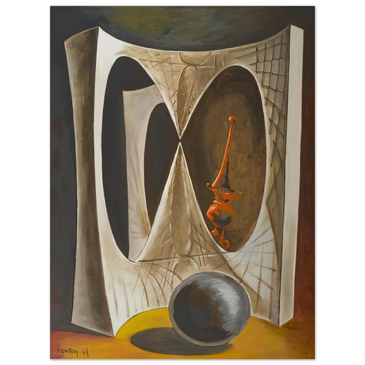 Man Ray - DIDEROT S HARPSICHORD OR THE MERCHANT OF VENICE  75x100 cm / 30x40inches Fine Art Poster