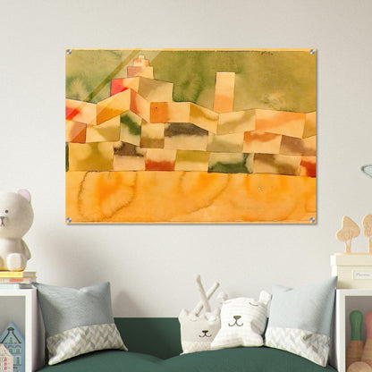 ORIENTAL ARCHITECTURE 1929 - Paul Klee Acrylic Print - 70x100 cm / 28x40″ inches