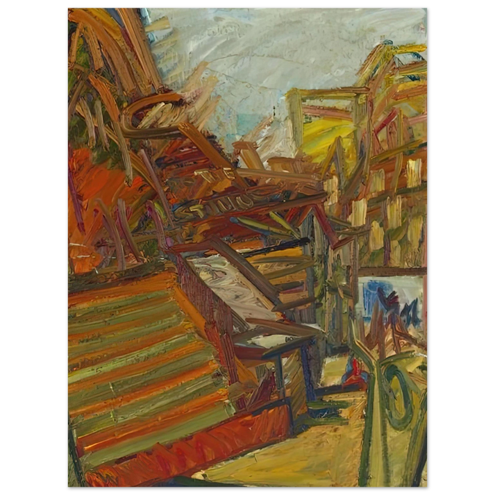 Frank Auerbach - TO THE STUDIOS 1991  75x100 cm / 30x40inches Fine Art Poster