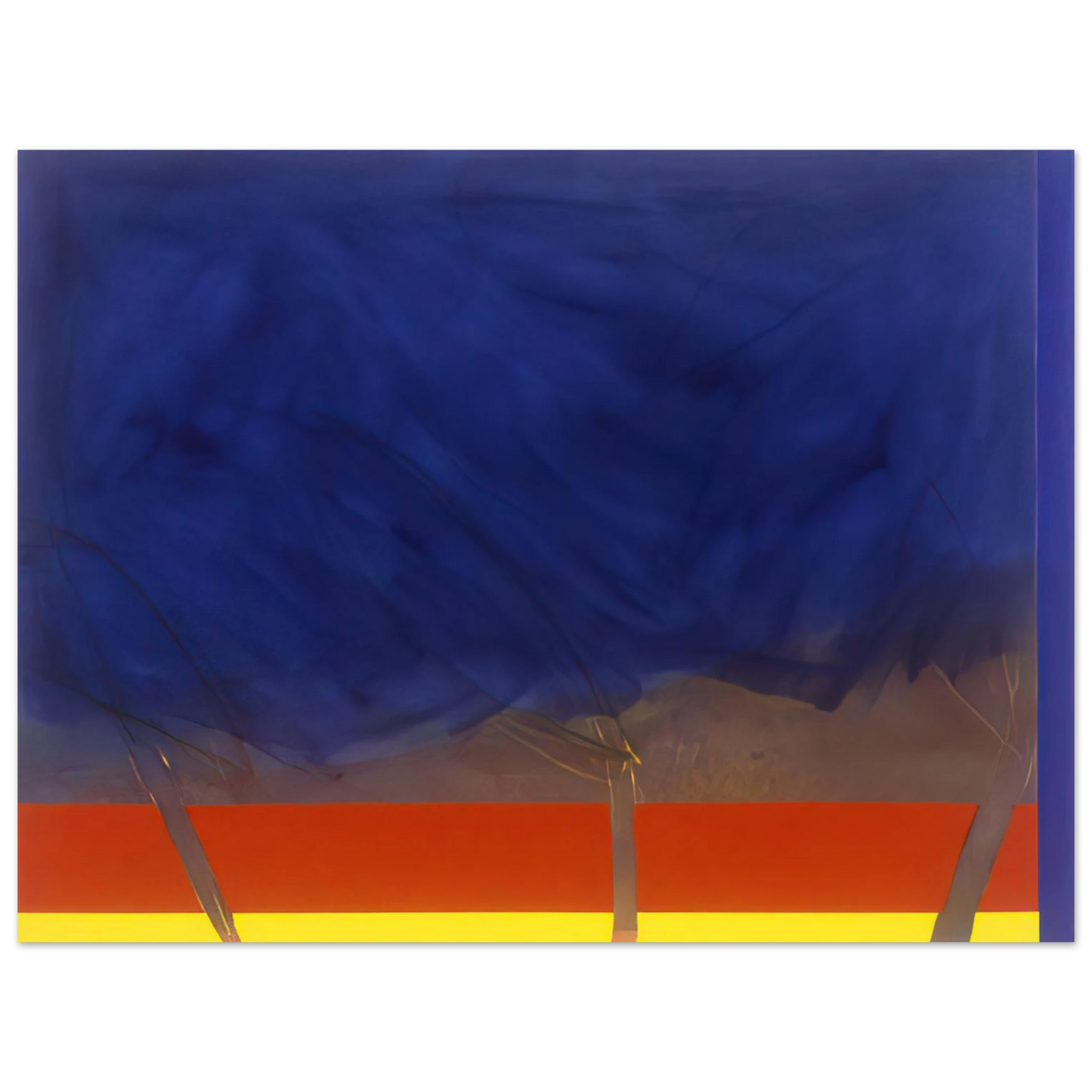 Ronnie Landfield - All Night - 1989  75x100 cm / 30x40inches Fine Art Poster