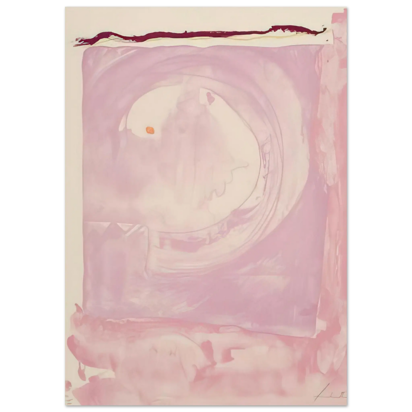 Helen Frankenthaler - Reflections IX - 1995 Wall art - 50x70 cm / 20x28 inches - Premium Wooden Framed Poster With Fine Art Paper - Wood frame