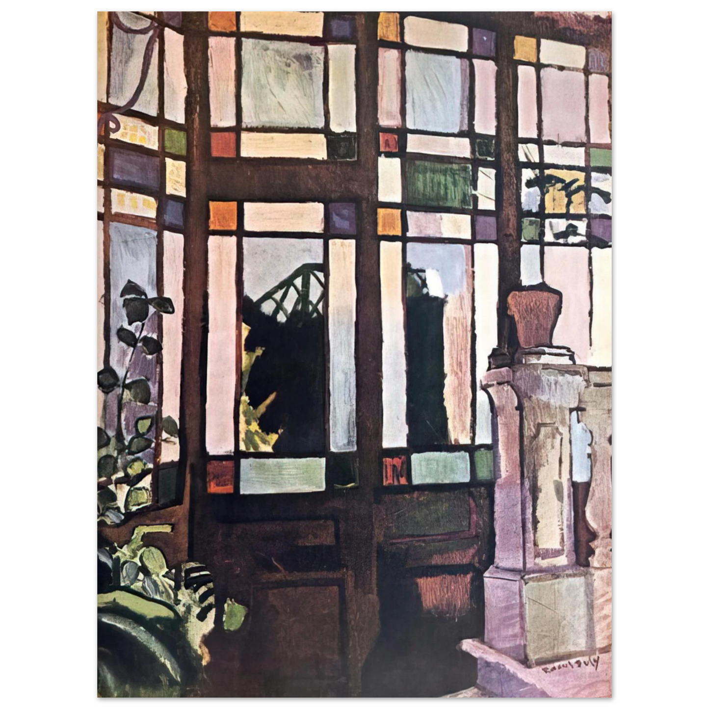 Raoul Dufy - WINDOW WITH COLOURED GLASSES 1906  75x100 cm / 30x40inches Fine Art Poster