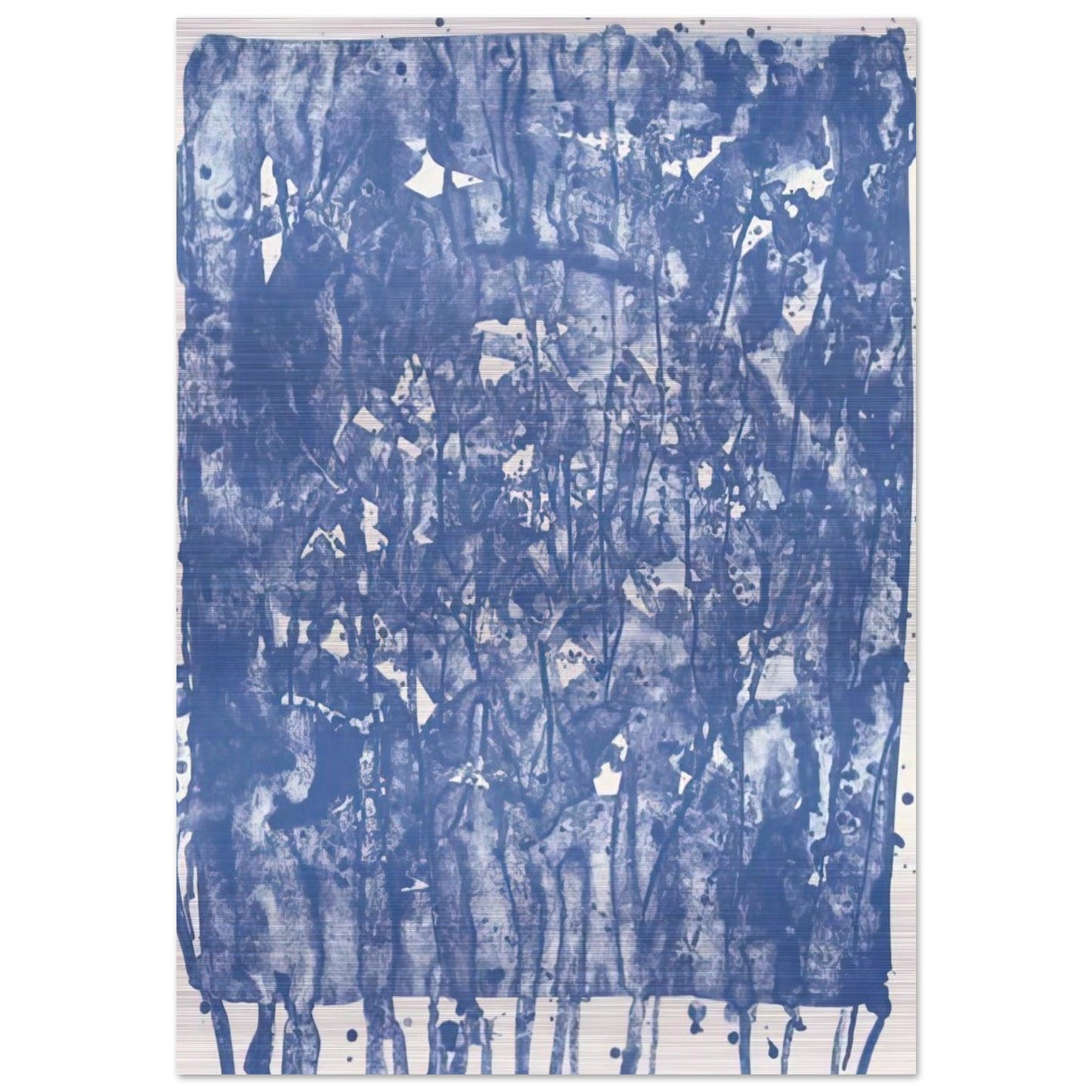 Untitled  from Papierski Portfolio   SF 351  - Sam Francis Brushed Aluminum Print - 70x100 cm / 28x40 inches | Sam Francis Aluminum Print | Sam Francis Prints