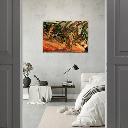 PLANE TREES AT CERET 1920 - Chaim Soutine Brushed Aluminum Print - 70x100 cm / 28x40 inches | Chaim Soutine Aluminum Print | Chaim Soutine Prints