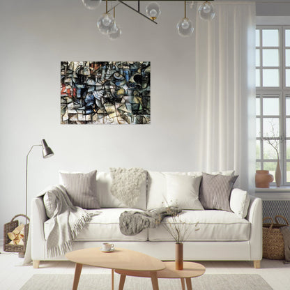 RITMI DI OGGETTI 1911 - Carlo Carra Brushed Aluminum Print - 70x100 cm / 28x40 inches | Carlo Carra Aluminum Print | Carlo Carra Prints