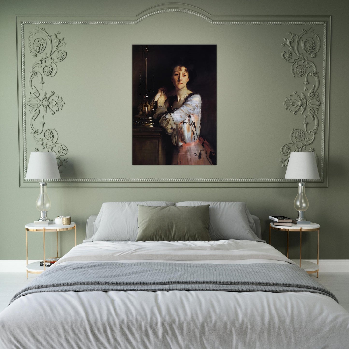 Mrs Charles Russell - John Singer Sargent Brushed Aluminum Print - 70x100 cm / 28x40 inches | John Singer Sargent Aluminum Print | John Singer Sargent Prints