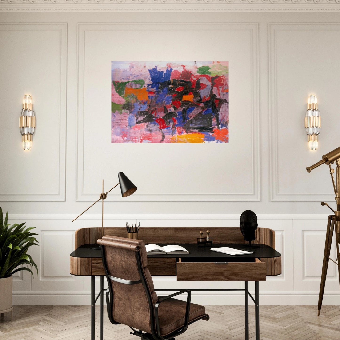 TO FELLINI 1958 - Philip Guston Brushed Aluminum Print - 70x100 cm / 28x40 inches | Philip Guston Aluminum Print | Philip Guston Prints