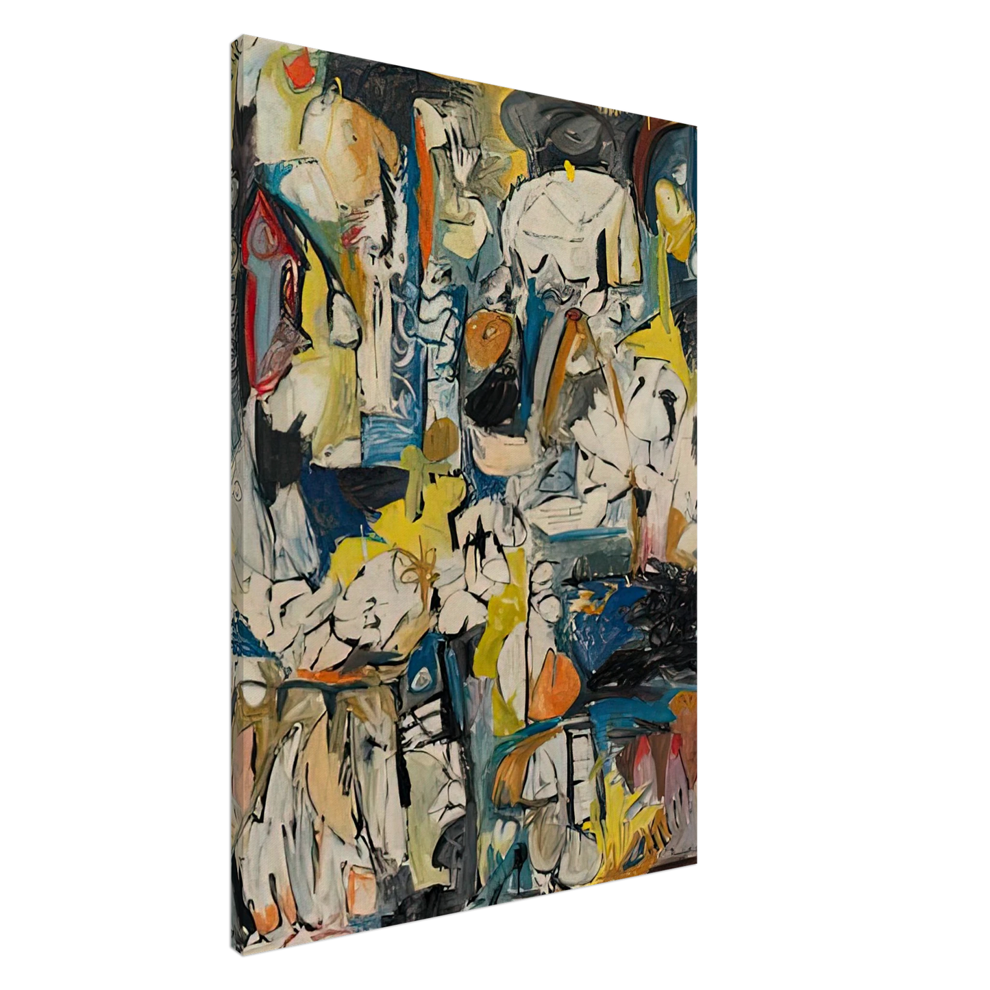 Helen Frankenthaler - Village, 1951- Wall Art - 30x40 cm / 12x16 inches - Premium Wooden Framed Poster With Fine Art Paper-canvas - Wood frame