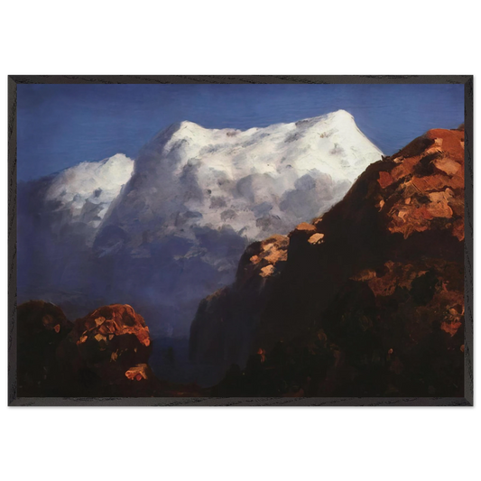 Mountains - Arkhyp Kuindzhi 70x100 cm / 28x40 inches Framed Art Print – Black Wooden Frame