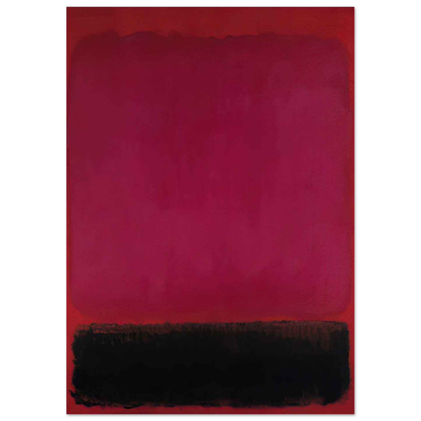Helen Frankenthaler - Untitled - 1967 Wall art - 28x43  cm / XL (11x17 inches) - Premium Wooden Framed Poster With Fine Art Paper-canvas - White frame