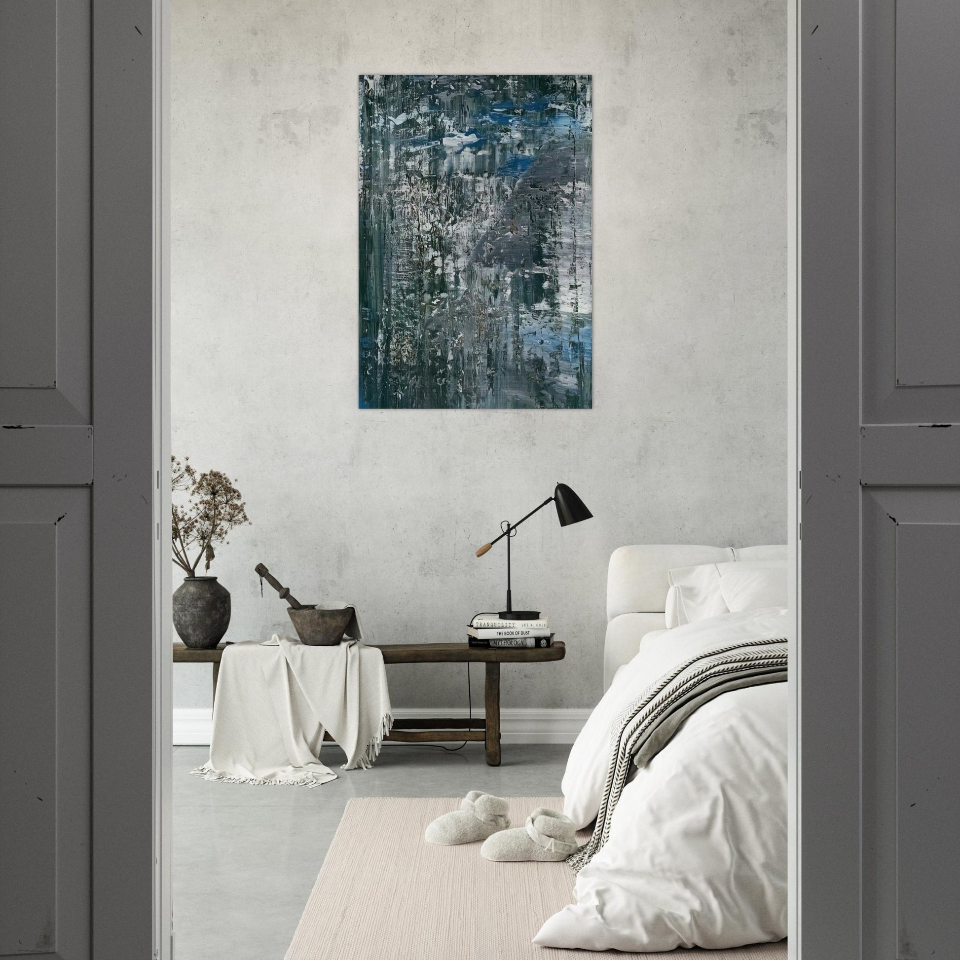 ICE 4 - Gerhard Richter Brushed Aluminum Print - 70x100 cm / 28x40 inches | Gerhard Richter Aluminum Print | Gerhard Richter Prints